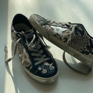Golden Goose Size 38 Superstar Snake-print
